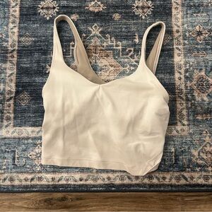 Cream Cropped Tank Top